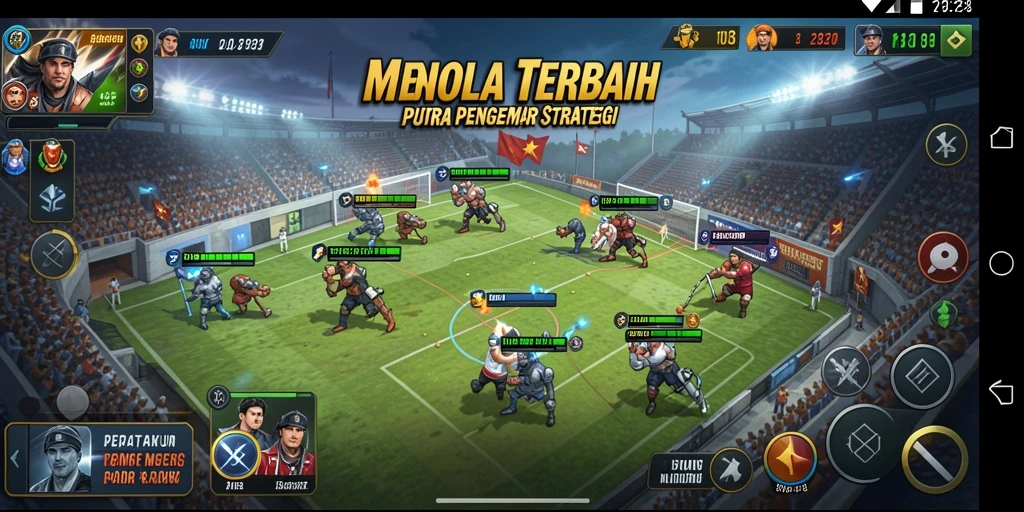 Screenshot gameplay 11BOLA yang menunjukkan Tower Defense yang seru.