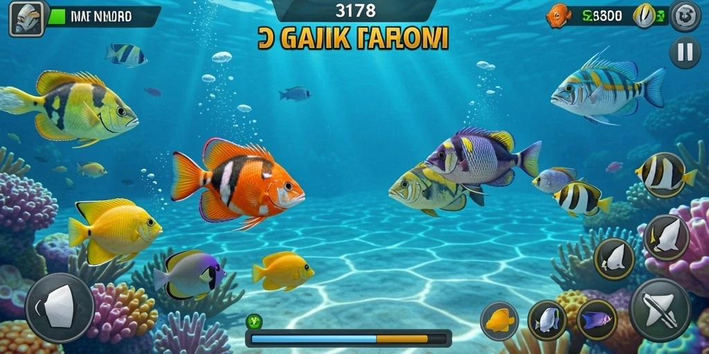 Tampilan gameplay Tembak Ikan yang menarik dan seru.