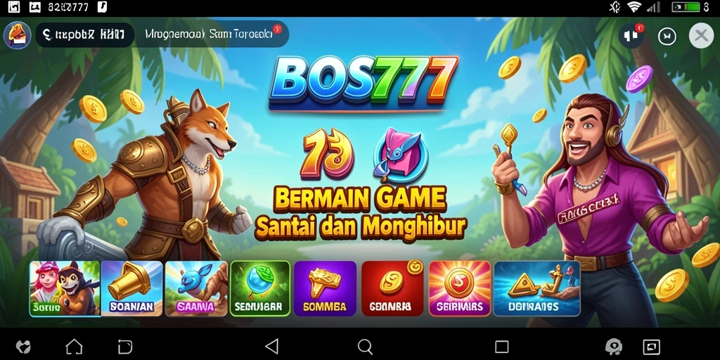 Tampilan gameplay <strong>BOS777</strong> yang menarik dan menghibur.