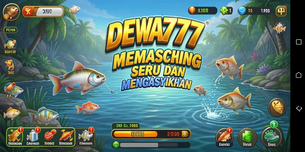 Screenshot DEWA777 menampilkan aksi memancing yang seru dan menarik.