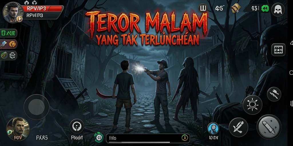 Gameplay RPVIP3 yang menegangkan menampilkan horor menyeramkan.