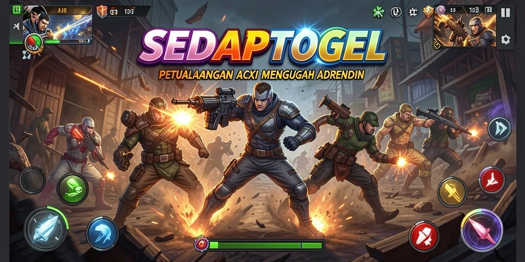 Tampilan gameplay <strong>SEDAPTOGEL</strong> yang menegangkan dengan aksi cepat dan grafis memukau.